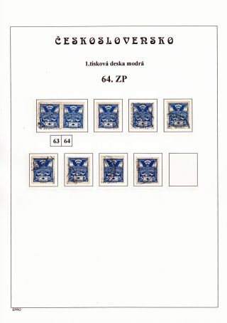 THE DOVE 5 H - 1st PRINTING PLATE - STUDY – sheet 128