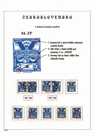 THE DOVE 5 H - 1st PRINTING PLATE - STUDY – sheet 169