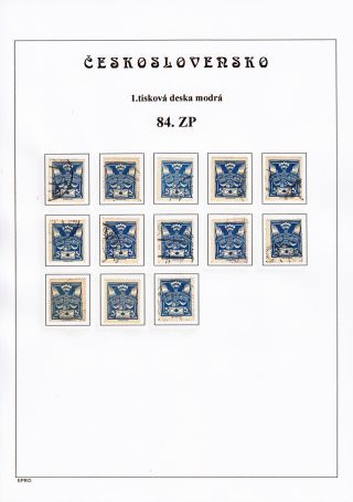 THE DOVE 5 H - 1st PRINTING PLATE - STUDY – sheet 170