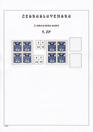 THE DOVE 5 H - 3rd PRINTING PLATE - STUDY – sheet 14