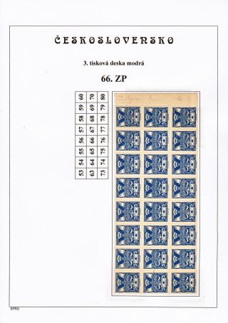 THE DOVE 5 H - 3rd PRINTING PLATE - STUDY – sheet 98
