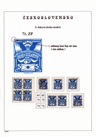THE DOVE 5 H - 3rd PRINTING PLATE - STUDY – sheet 104
