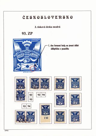 THE DOVE 5 H - 3rd PRINTING PLATE - STUDY – sheet 135