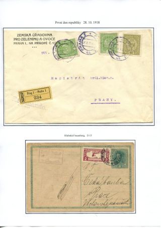 THE FIRST YEAR OF CZECHOSLOVAKIA – sheet 2