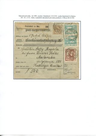 THE FIRST YEAR OF CZECHOSLOVAKIA – sheet 45
