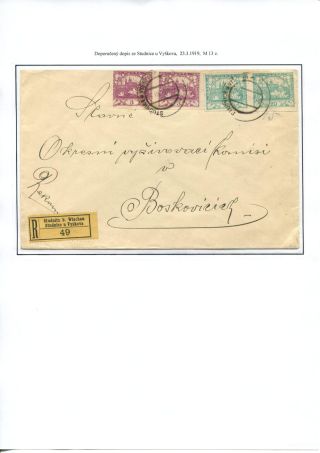 THE FIRST YEAR OF CZECHOSLOVAKIA – sheet 62