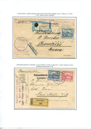 THE FIRST YEAR OF CZECHOSLOVAKIA – sheet 69