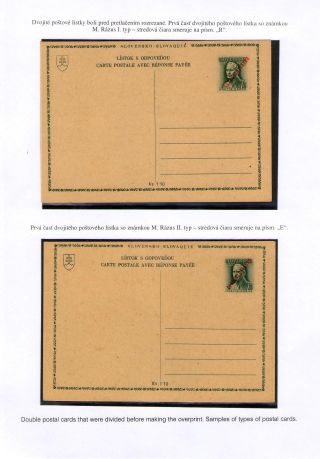 GANZSACHEN MIT AUFDRUCK "CESKOSLOVENSKO" – Blatt 5