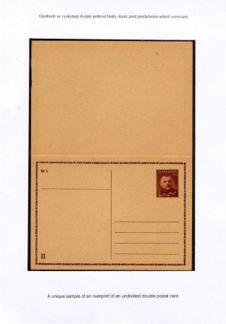 GANZSACHEN MIT AUFDRUCK "CESKOSLOVENSKO" – Blatt 6