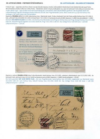 ČESKOSLOVENSKÁ LETECKÁ POŠTA 1920-1938 – list 45