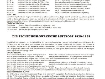 CZECHOSLOVAK AIR MAIL 1920-1938