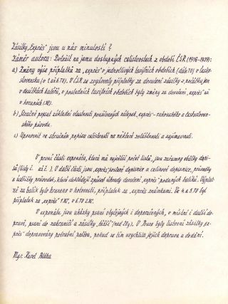 ZÁSILKY "EXPRES" JSOU U NÁS MINULOSTÍ? – list 1