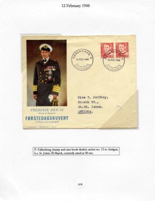 DÁNSKO - VYDÁNÍ FREDERIK IX 1948-1960 NA OBÁLKÁCH PRVNÍHO DNE – list 8