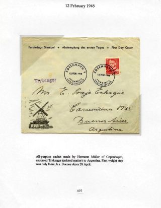DÁNSKO - VYDÁNÍ FREDERIK IX 1948-1960 NA OBÁLKÁCH PRVNÍHO DNE – list 10