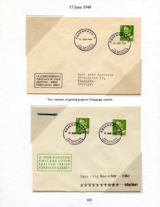 DÁNSKO - VYDÁNÍ FREDERIK IX 1948-1960 NA OBÁLKÁCH PRVNÍHO DNE – list 22