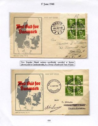 DÁNSKO - VYDÁNÍ FREDERIK IX 1948-1960 NA OBÁLKÁCH PRVNÍHO DNE – list 26