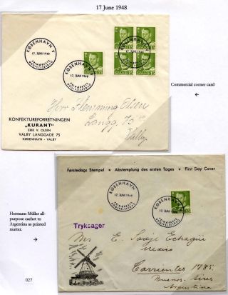 DÁNSKO - VYDÁNÍ FREDERIK IX 1948-1960 NA OBÁLKÁCH PRVNÍHO DNE – list 27