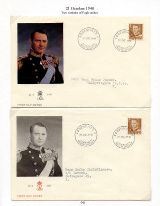 DÁNSKO - VYDÁNÍ FREDERIK IX 1948-1960 NA OBÁLKÁCH PRVNÍHO DNE – list 41