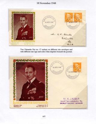 DÁNSKO - VYDÁNÍ FREDERIK IX 1948-1960 NA OBÁLKÁCH PRVNÍHO DNE – list 43