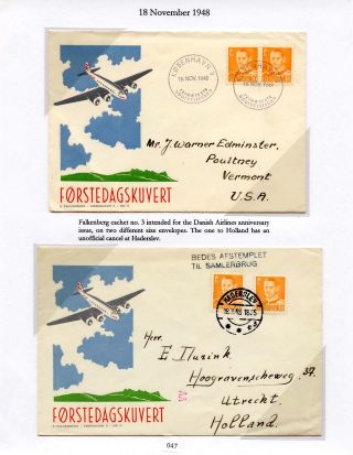 DÁNSKO - VYDÁNÍ FREDERIK IX 1948-1960 NA OBÁLKÁCH PRVNÍHO DNE – list 47