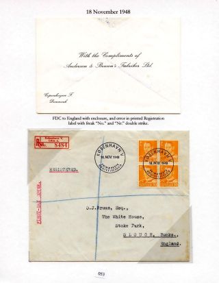 DÁNSKO - VYDÁNÍ FREDERIK IX 1948-1960 NA OBÁLKÁCH PRVNÍHO DNE – list 53