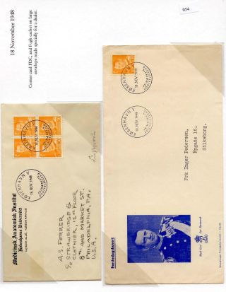 DÁNSKO - VYDÁNÍ FREDERIK IX 1948-1960 NA OBÁLKÁCH PRVNÍHO DNE – list 54