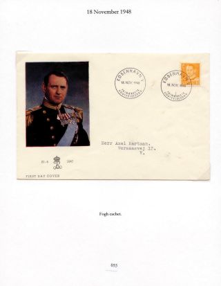 DÁNSKO - VYDÁNÍ FREDERIK IX 1948-1960 NA OBÁLKÁCH PRVNÍHO DNE – list 55
