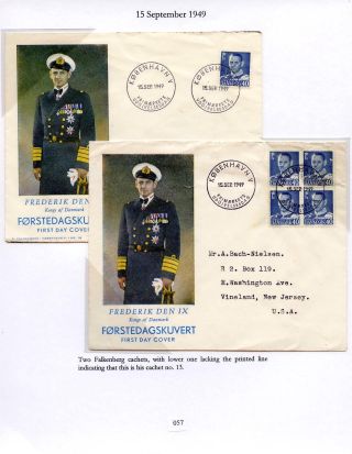 DÁNSKO - VYDÁNÍ FREDERIK IX 1948-1960 NA OBÁLKÁCH PRVNÍHO DNE – list 57