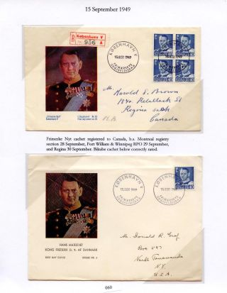 DÁNSKO - VYDÁNÍ FREDERIK IX 1948-1960 NA OBÁLKÁCH PRVNÍHO DNE – list 60