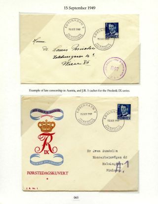 DÁNSKO - VYDÁNÍ FREDERIK IX 1948-1960 NA OBÁLKÁCH PRVNÍHO DNE – list 65