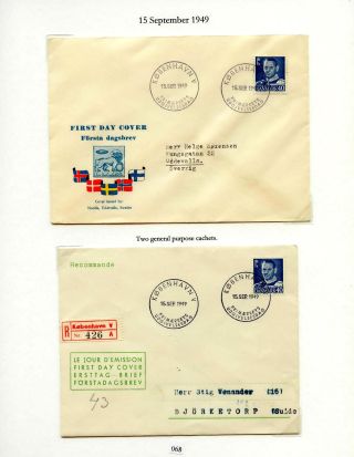 DÁNSKO - VYDÁNÍ FREDERIK IX 1948-1960 NA OBÁLKÁCH PRVNÍHO DNE – list 68