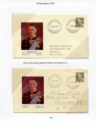 DÁNSKO - VYDÁNÍ FREDERIK IX 1948-1960 NA OBÁLKÁCH PRVNÍHO DNE – list 69
