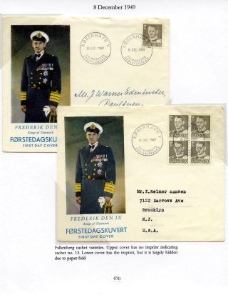 DÁNSKO - VYDÁNÍ FREDERIK IX 1948-1960 NA OBÁLKÁCH PRVNÍHO DNE – list 70