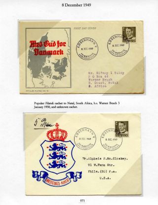 DÁNSKO - VYDÁNÍ FREDERIK IX 1948-1960 NA OBÁLKÁCH PRVNÍHO DNE – list 71
