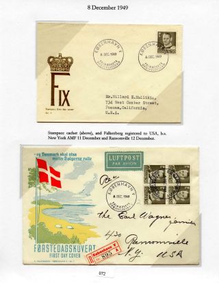 DÁNSKO - VYDÁNÍ FREDERIK IX 1948-1960 NA OBÁLKÁCH PRVNÍHO DNE – list 72