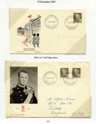 DÁNSKO - VYDÁNÍ FREDERIK IX 1948-1960 NA OBÁLKÁCH PRVNÍHO DNE – list 73