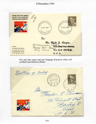 DÁNSKO - VYDÁNÍ FREDERIK IX 1948-1960 NA OBÁLKÁCH PRVNÍHO DNE – list 74
