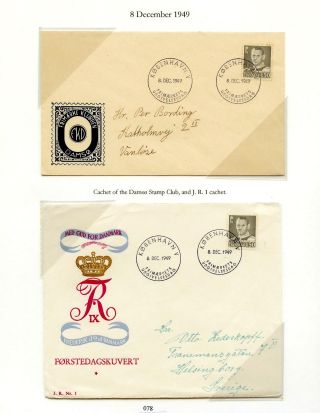 DÁNSKO - VYDÁNÍ FREDERIK IX 1948-1960 NA OBÁLKÁCH PRVNÍHO DNE – list 78