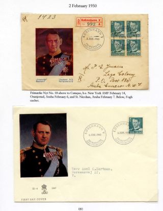 DÁNSKO - VYDÁNÍ FREDERIK IX 1948-1960 NA OBÁLKÁCH PRVNÍHO DNE – list 81