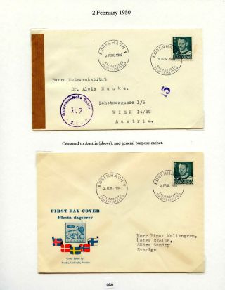 DÁNSKO - VYDÁNÍ FREDERIK IX 1948-1960 NA OBÁLKÁCH PRVNÍHO DNE – list 86