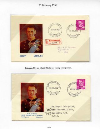 DÁNSKO - VYDÁNÍ FREDERIK IX 1948-1960 NA OBÁLKÁCH PRVNÍHO DNE – list 88