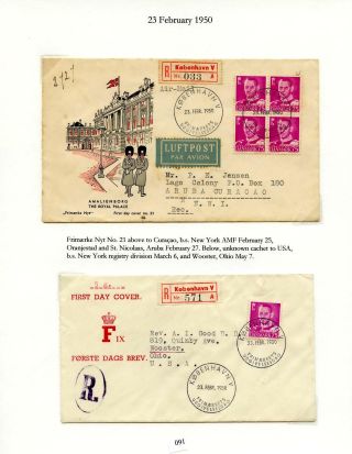 DÁNSKO - VYDÁNÍ FREDERIK IX 1948-1960 NA OBÁLKÁCH PRVNÍHO DNE – list 91