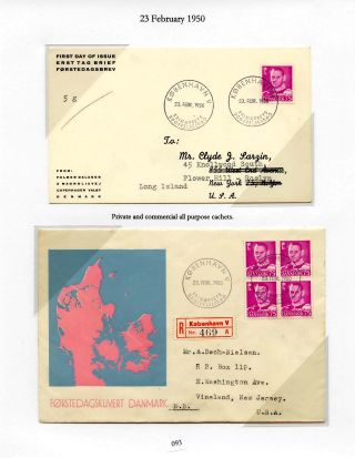 DÁNSKO - VYDÁNÍ FREDERIK IX 1948-1960 NA OBÁLKÁCH PRVNÍHO DNE – list 93