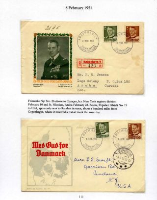 DÁNSKO - VYDÁNÍ FREDERIK IX 1948-1960 NA OBÁLKÁCH PRVNÍHO DNE – list 111
