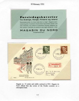 DÁNSKO - VYDÁNÍ FREDERIK IX 1948-1960 NA OBÁLKÁCH PRVNÍHO DNE – list 112