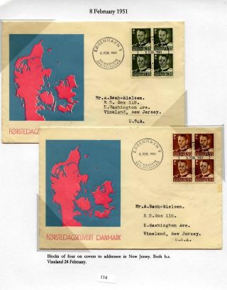 DÁNSKO - VYDÁNÍ FREDERIK IX 1948-1960 NA OBÁLKÁCH PRVNÍHO DNE – list 114