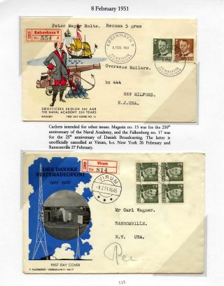 DÁNSKO - VYDÁNÍ FREDERIK IX 1948-1960 NA OBÁLKÁCH PRVNÍHO DNE – list 115