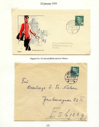 DÁNSKO - VYDÁNÍ FREDERIK IX 1948-1960 NA OBÁLKÁCH PRVNÍHO DNE – list 122