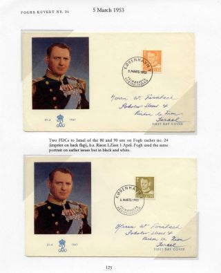 DÁNSKO - VYDÁNÍ FREDERIK IX 1948-1960 NA OBÁLKÁCH PRVNÍHO DNE – list 125