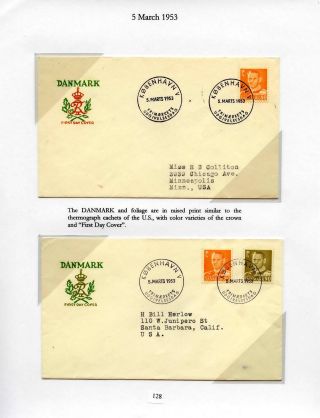 DÁNSKO - VYDÁNÍ FREDERIK IX 1948-1960 NA OBÁLKÁCH PRVNÍHO DNE – list 128